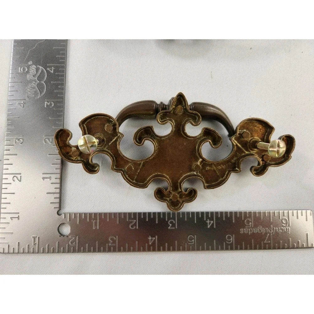 12 VINTAGE Keeler Brass Co KBC Chippendale Batwing Drawer Handles Pulls 2278